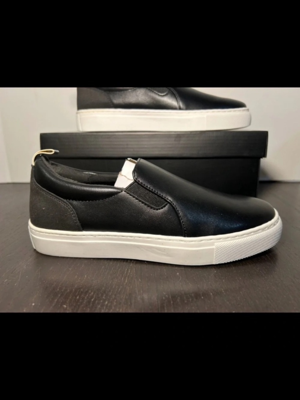 Urban Sport by J/Slides Lucia Slip On Loafer Sneakers Shoes Black Lux Womans 5M
